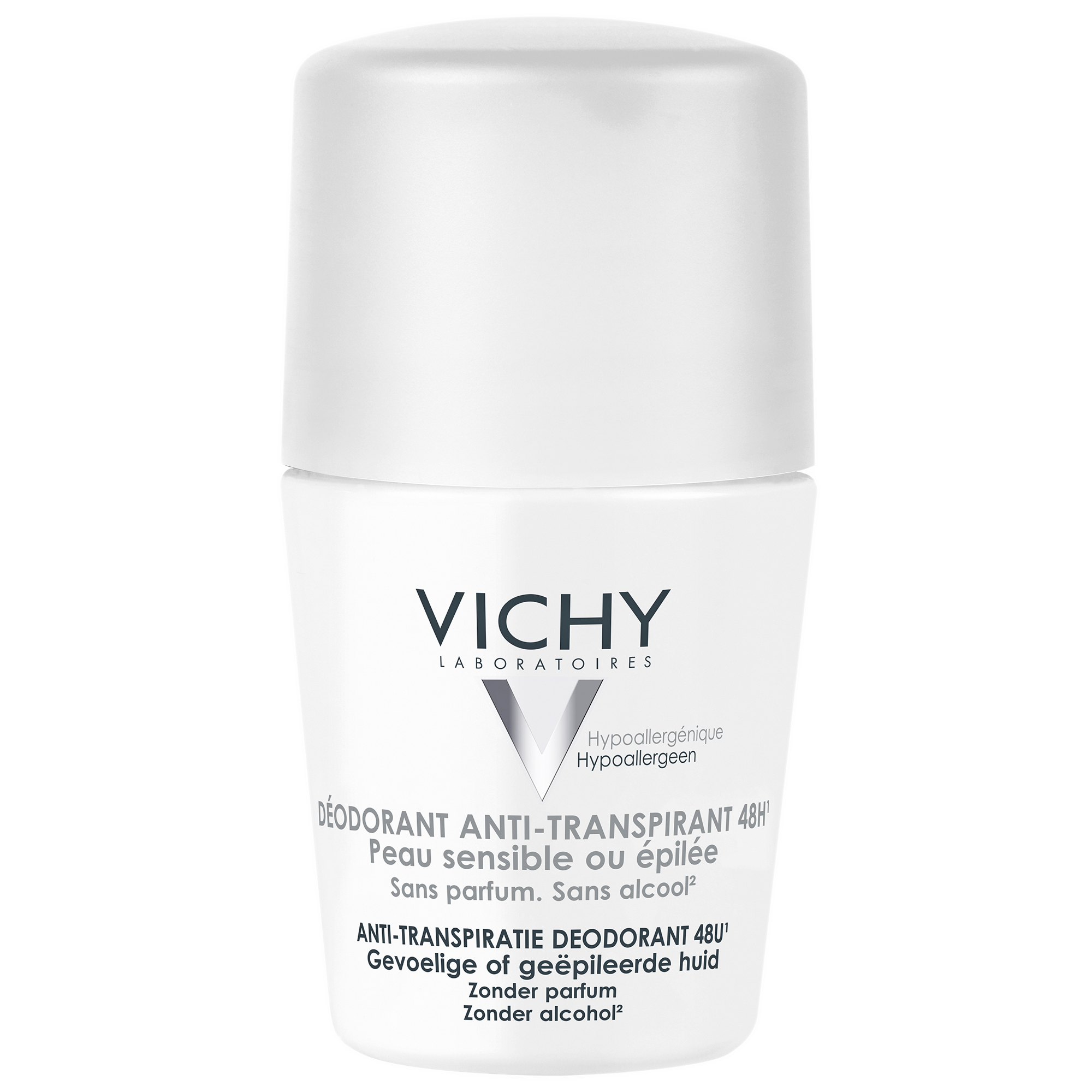 Vichy-Soin-Corps-Deodorant-anti-transpirant-48h-roll-on-Peau-sensible-50ml-000-3337871320324-Front-1 فيشي - مزيل عرق للبشرة الحساسة 50 ملي - الصورة 1