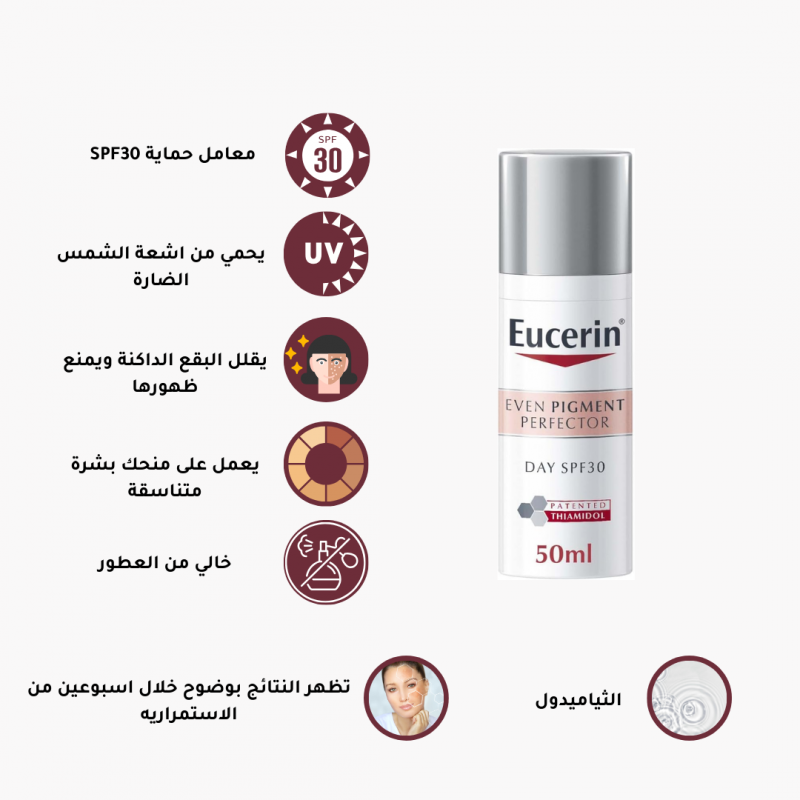 06252024134322667a9f4af20e7-1.png يوسيرين - كريم النهار لمكافحة التصبغ وتوحيد لون البشرة مع عامل حماية 30 spf من اشعة الشمس الضارة 50مل - الصورة 1