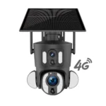 ⁦كاميرا مراقبة بالطاقة الشمسية 4K بشريحة بيانات 4G - عدستين ثابته ومتحركه بتقنية الزوم10X⁩ - الصورة ⁦6⁩